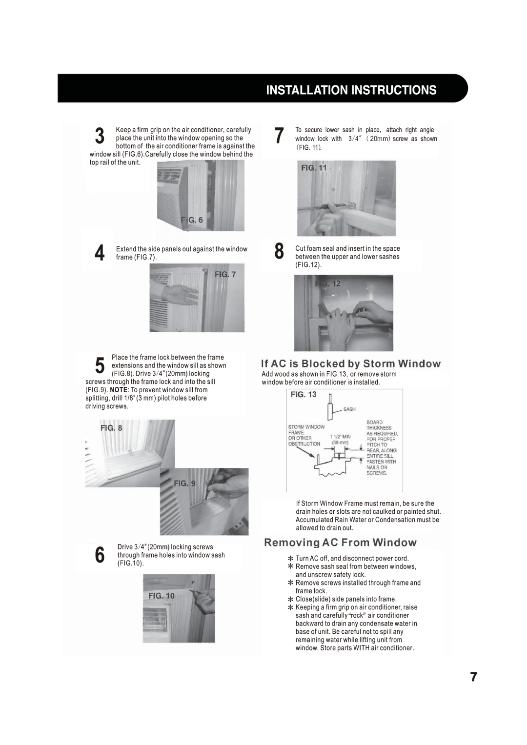 Sharp 2020215A0343, AF-S125RX, AF-S120RX, AF-S100RX manual 20mm 