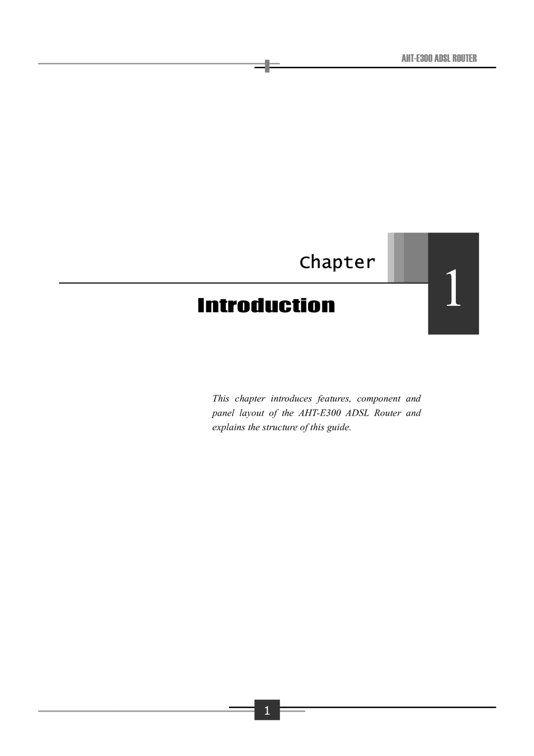 Sharp AHT-E300 user manual Chapter 