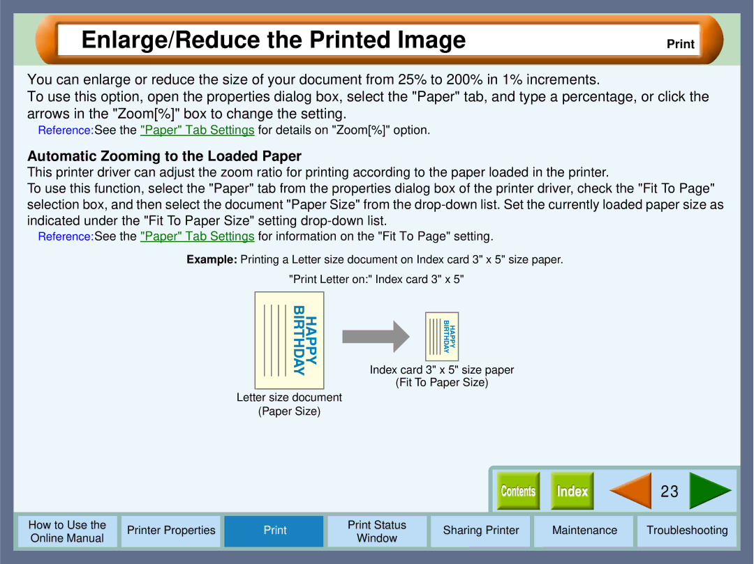 Sharp AJ-2000, AJ-1800 manual Enlarge/Reduce the Printed Image, Automatic Zooming to the Loaded Paper 