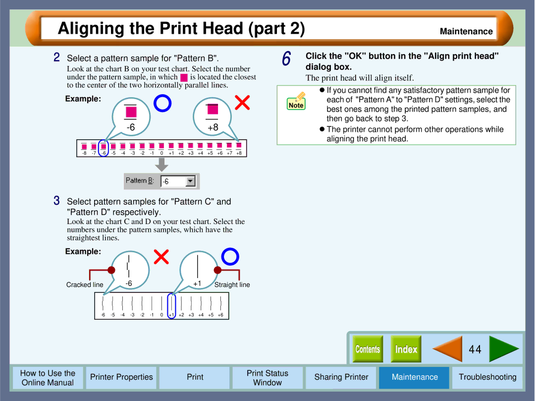 Sharp AJ-1800, AJ-2000 manual Click the OK button in the Align print head, Dialog box, Print head will align itself 