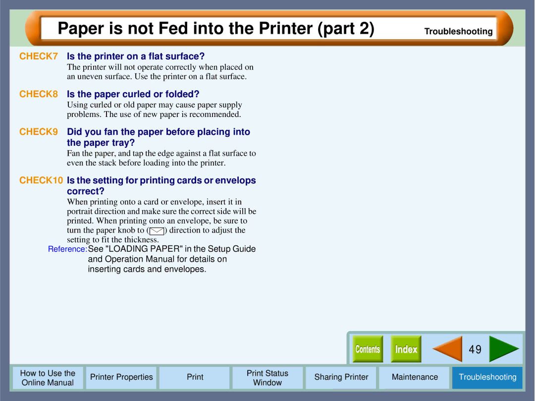 Sharp AJ-2000, AJ-1800 manual Is the printer on a flat surface?, Is the paper curled or folded?, Paper tray? 