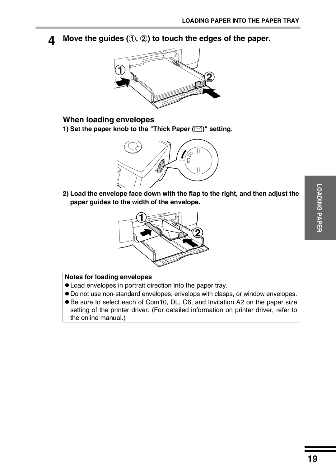 Sharp AJ-2200 appendix Loading Paper 