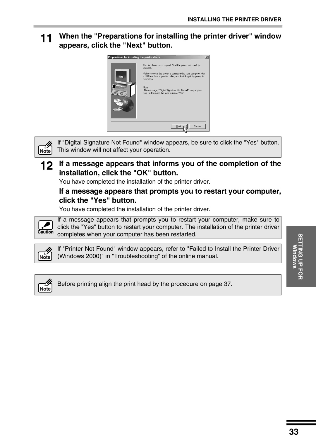 Sharp AJ-2200 appendix You have completed the installation of the printer driver 