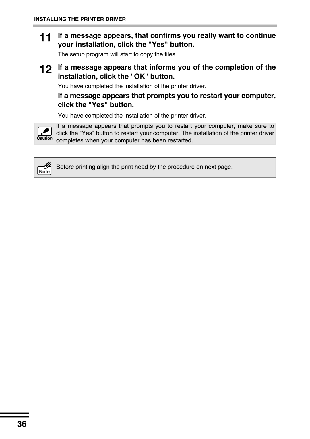 Sharp AJ-2200 appendix Setup program will start to copy the files 