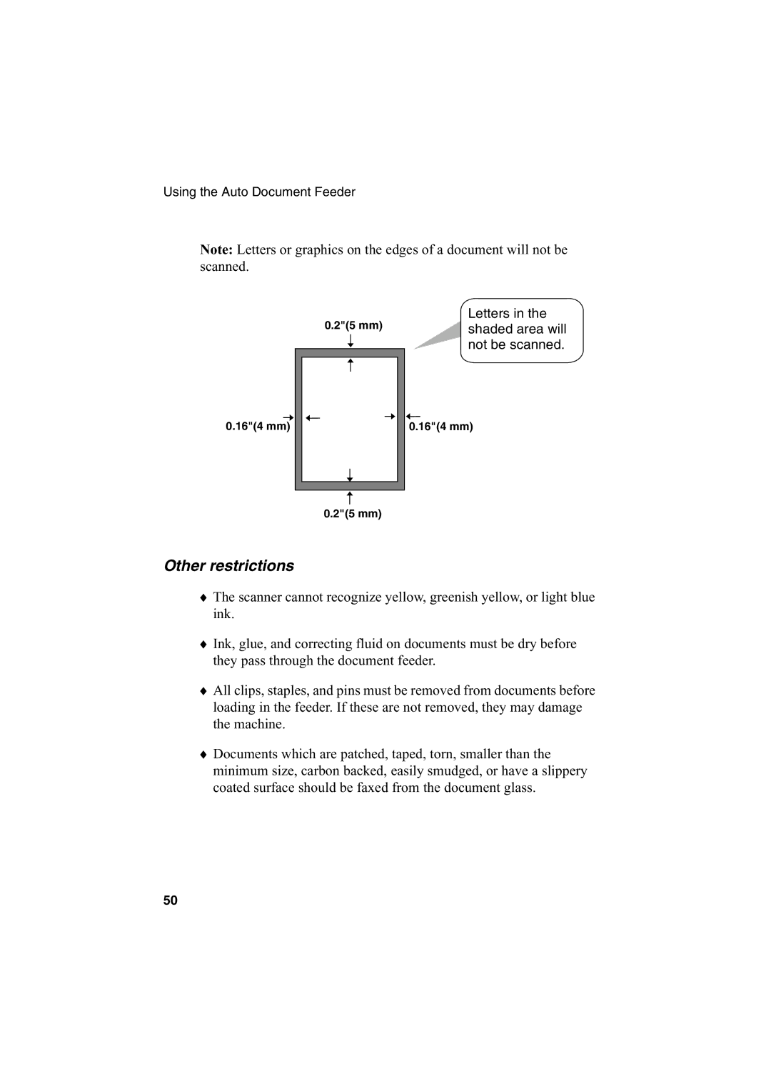 Sharp AJ-5030 operation manual Other restrictions 