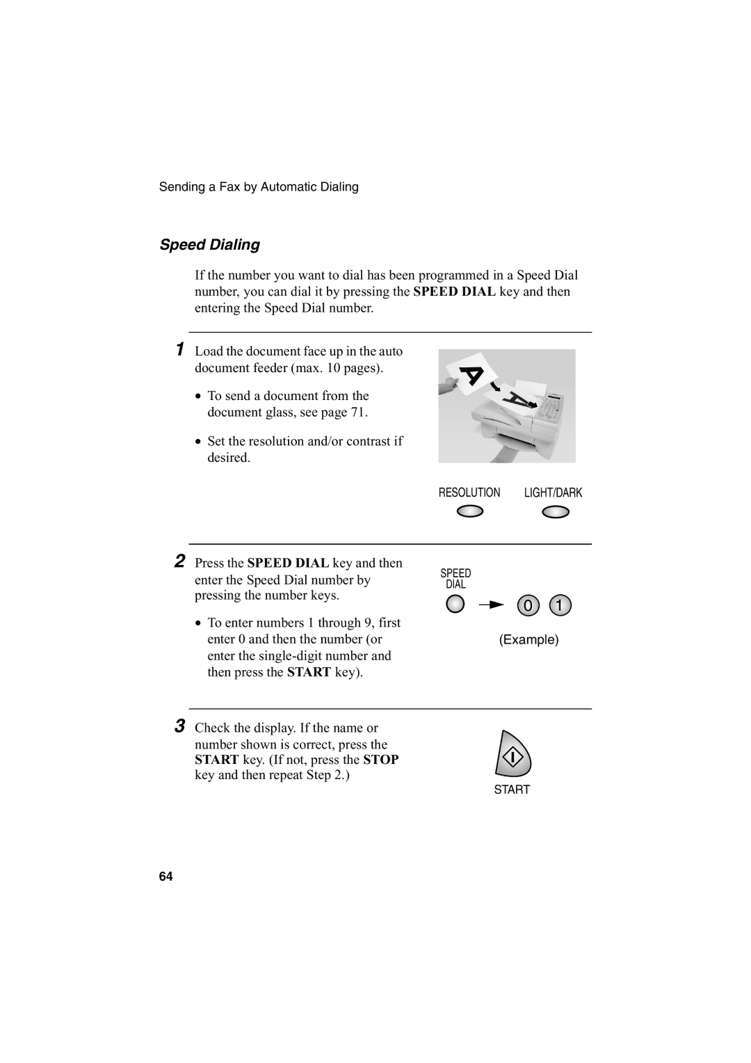 Sharp AJ-5030 operation manual Speed Dialing 