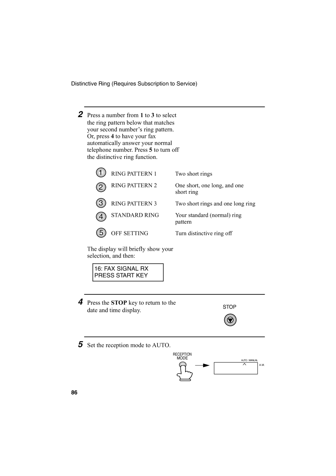 Sharp AJ-5030 operation manual Display will briefly show your selection, and then 