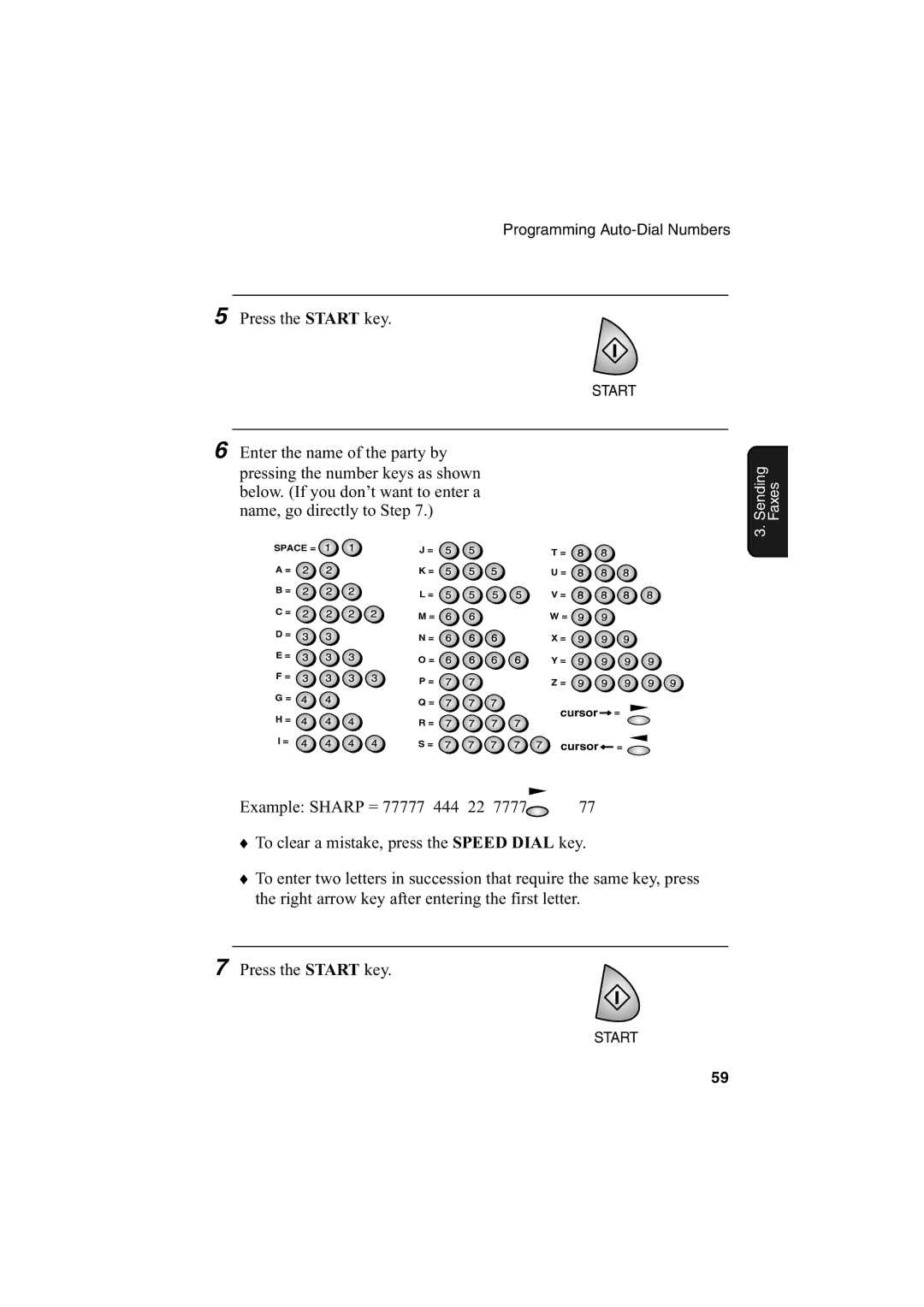 Sharp AJ-5030 operation manual Cursor = 