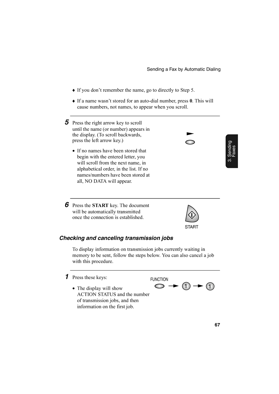 Sharp AJ-5030 operation manual Checking and canceling transmission jobs 