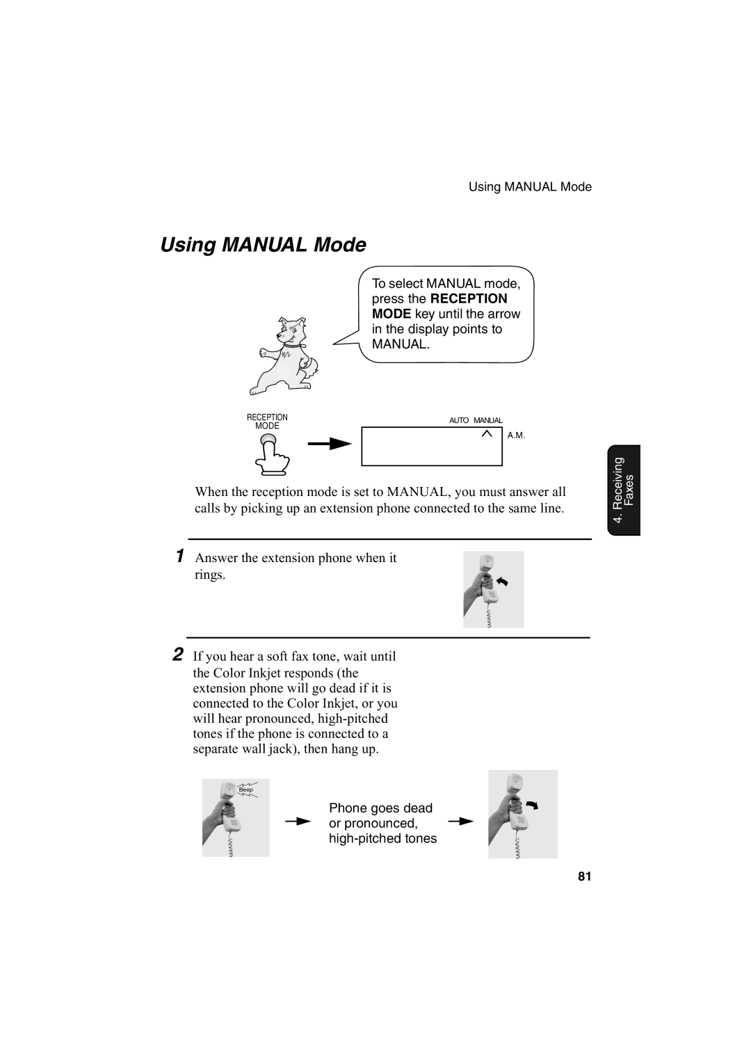 Sharp AJ-5030 operation manual Using Manual Mode 