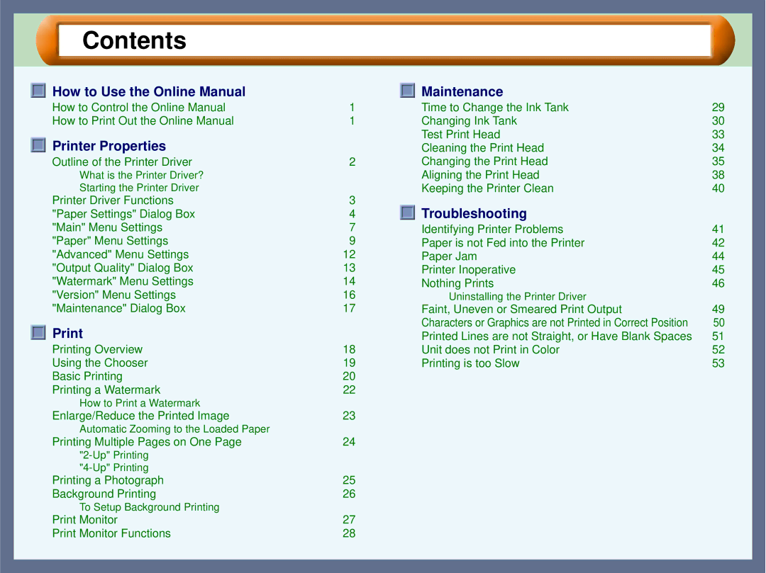 Sharp AJ2000 manual Contents 