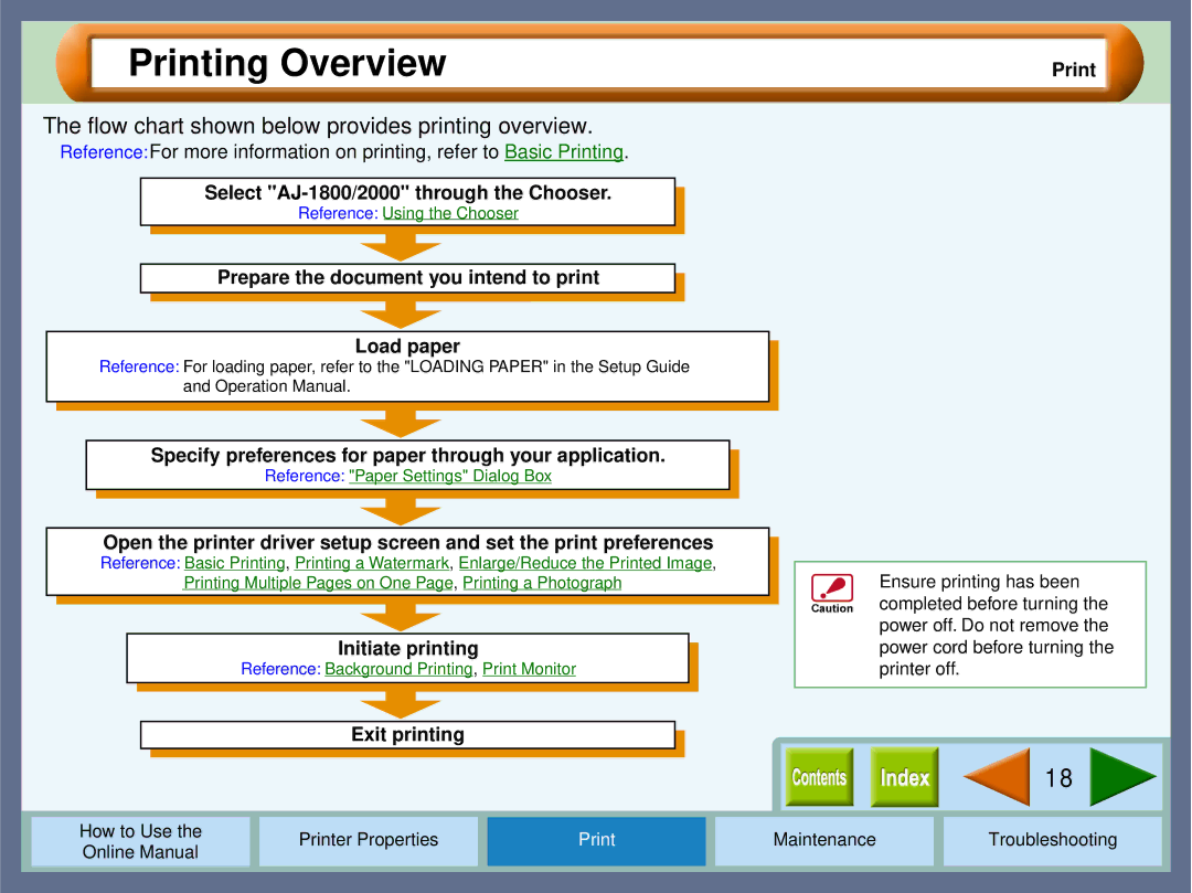 Sharp AJ2000 manual Printing Overview 