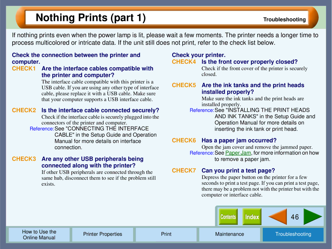 Sharp AJ2000 manual Nothing Prints part 