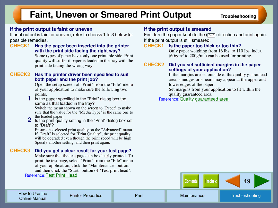 Sharp AJ2000 manual Faint, Uneven or Smeared Print Output, If the print output is faint or uneven 