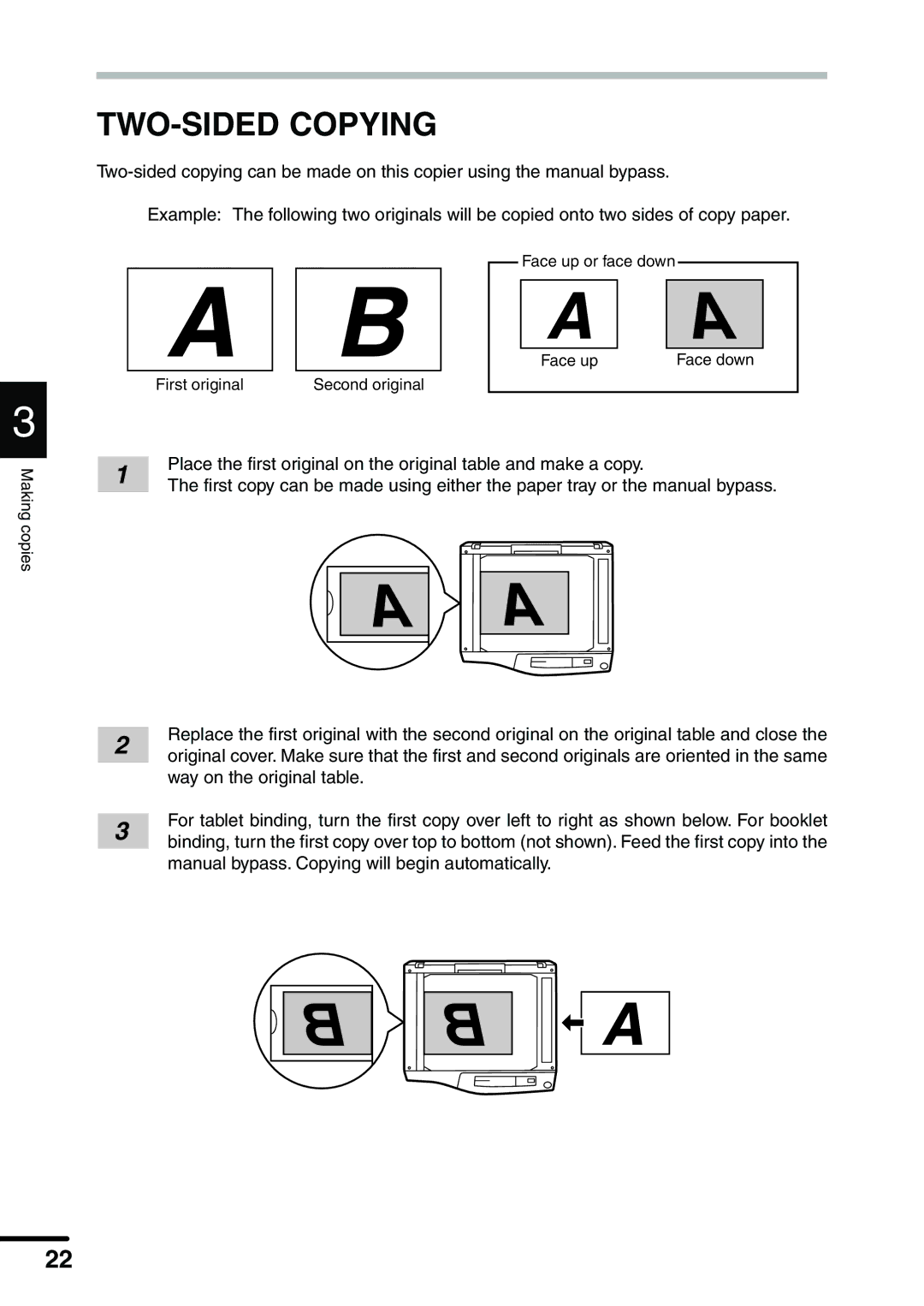 Sharp AL-1340 operation manual TWO-SIDED Copying 