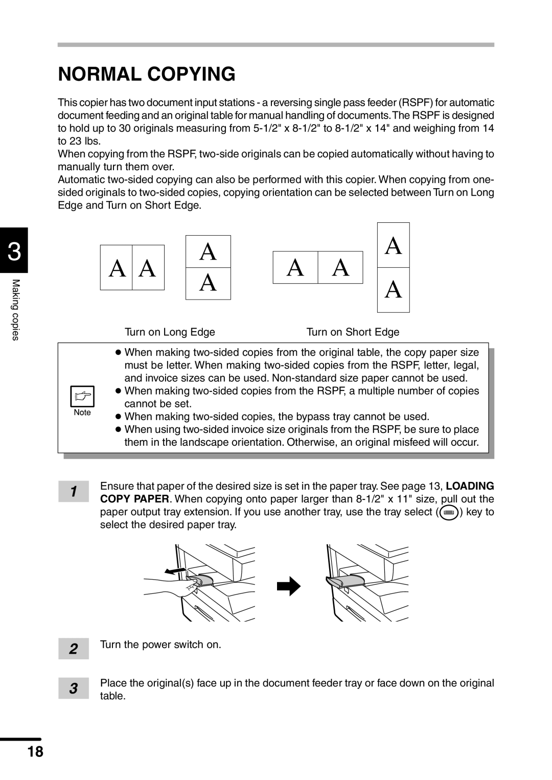 Sharp AL-1551 operation manual Normal Copying 