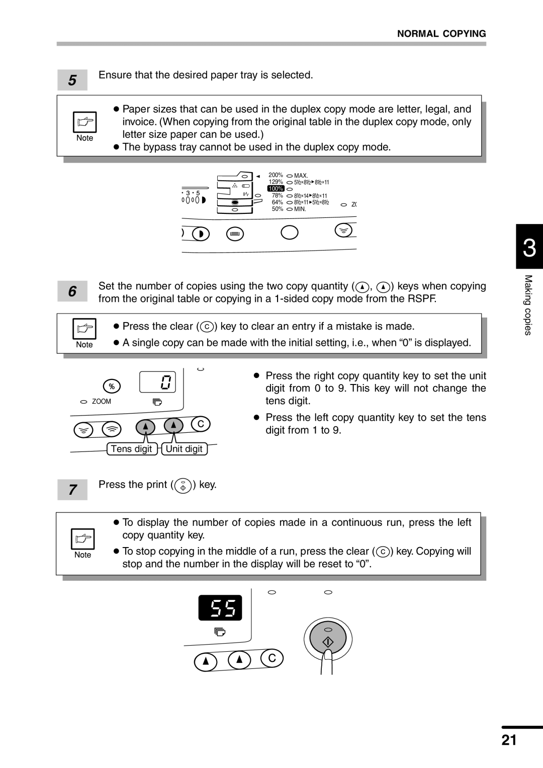 Sharp AL-1551 operation manual Ensure that the desired paper tray is selected 