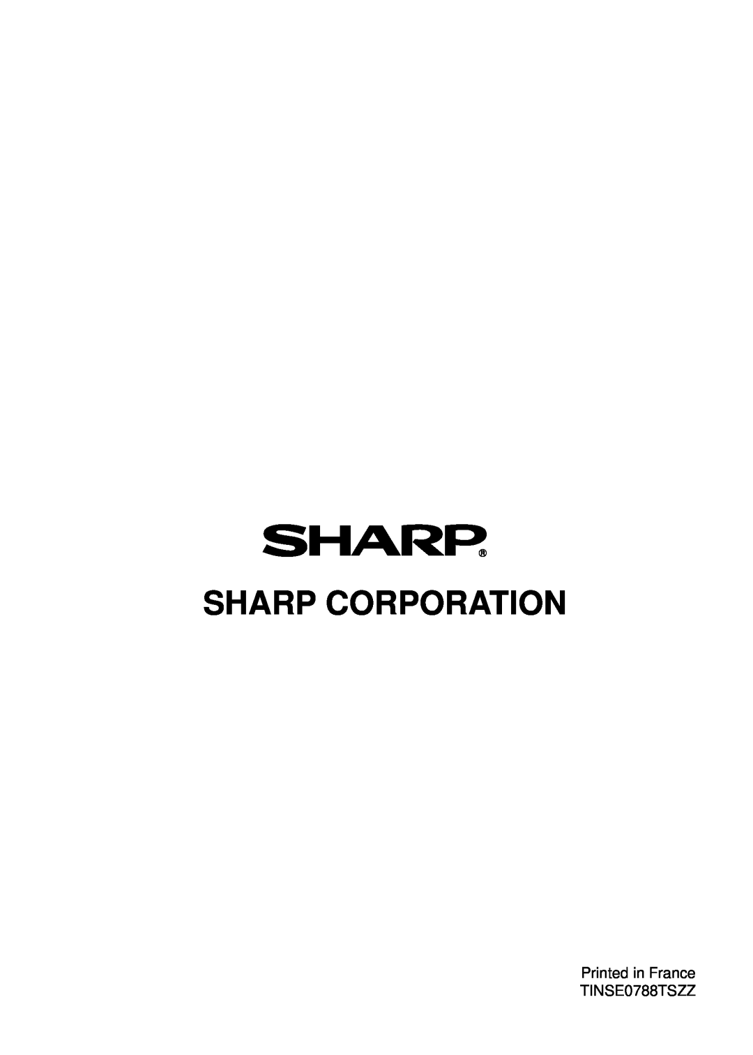 Sharp AL-1555, AL-1456, AL-1045, AL-1255 operation manual Sharp Corporation, Printed in France TINSE0788TSZZ 