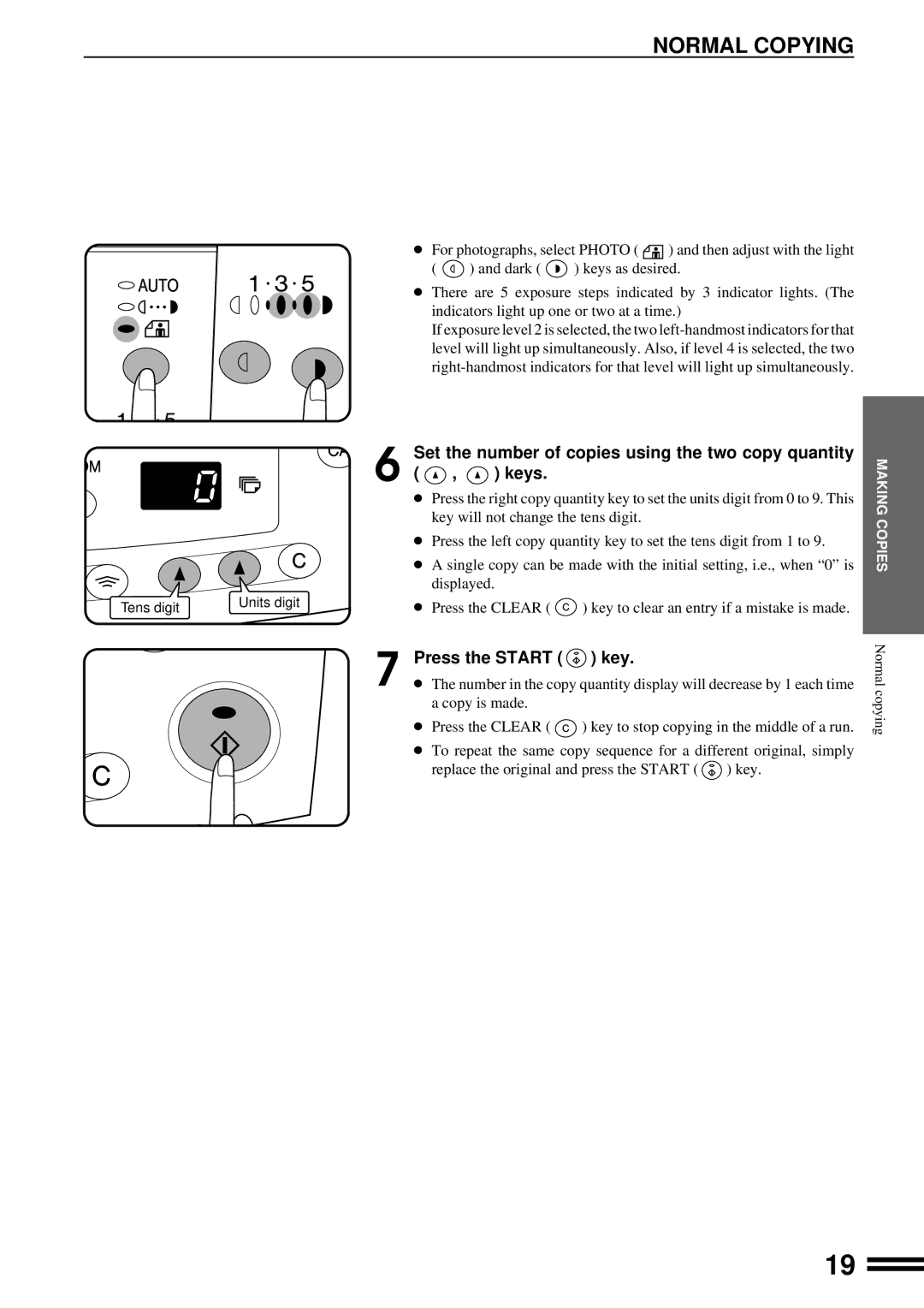 Sharp AL-1650 operation manual Normal Copying 