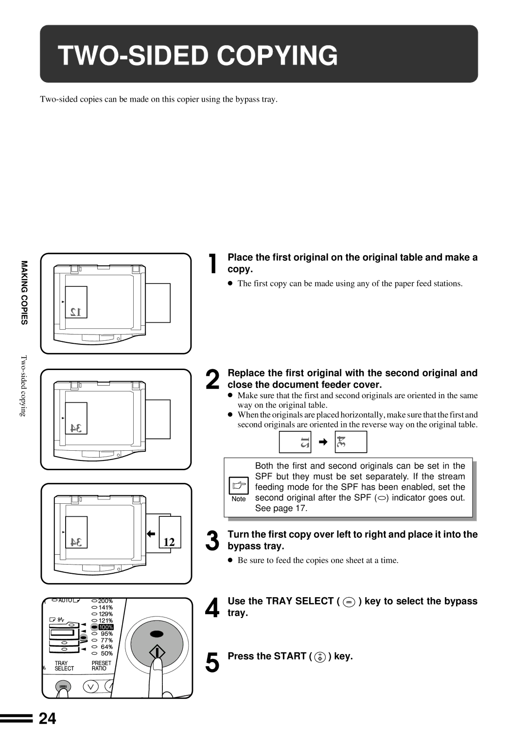 Sharp AL-1650 operation manual TWO-SIDED Copying 