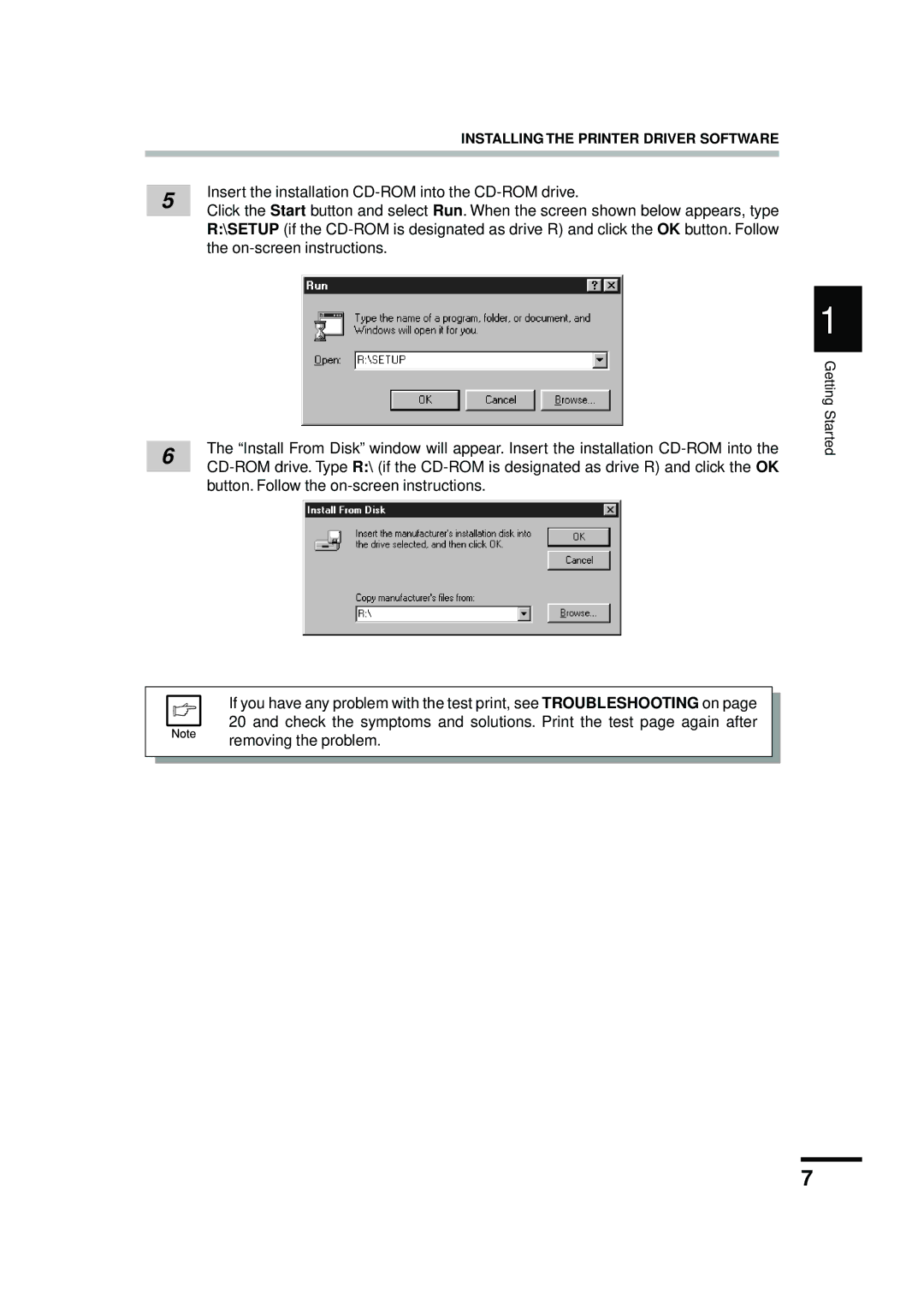 Sharp AL-841 appendix On-screen instructions 