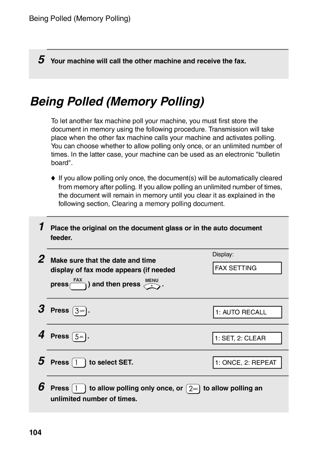 Sharp AM-300 manual Being Polled Memory Polling, 104 