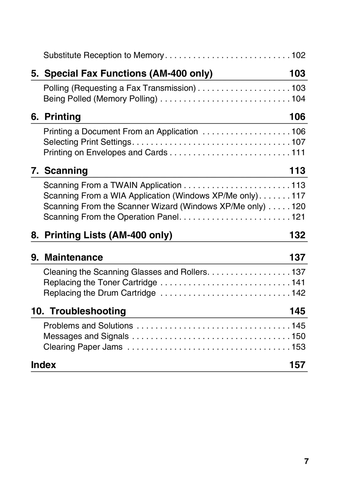 Sharp AM-300 manual Substitute Reception to Memory, Polling Requesting a Fax Transmission, Being Polled Memory Polling 