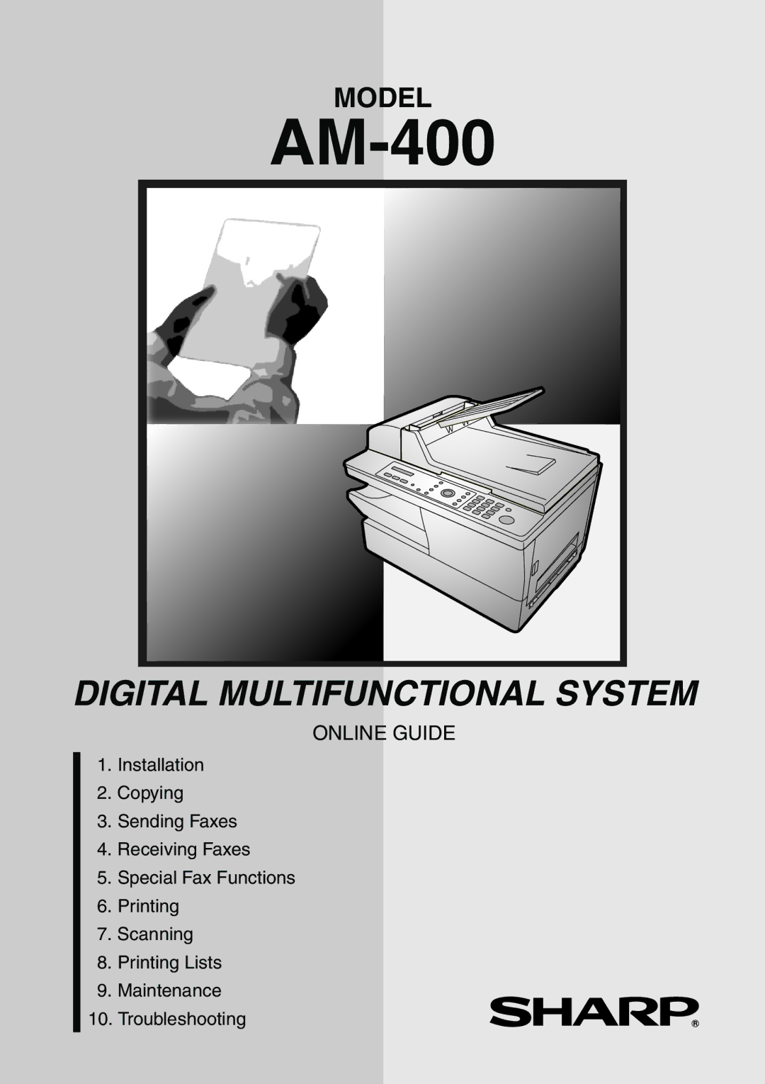 Sharp AM-400 manual 