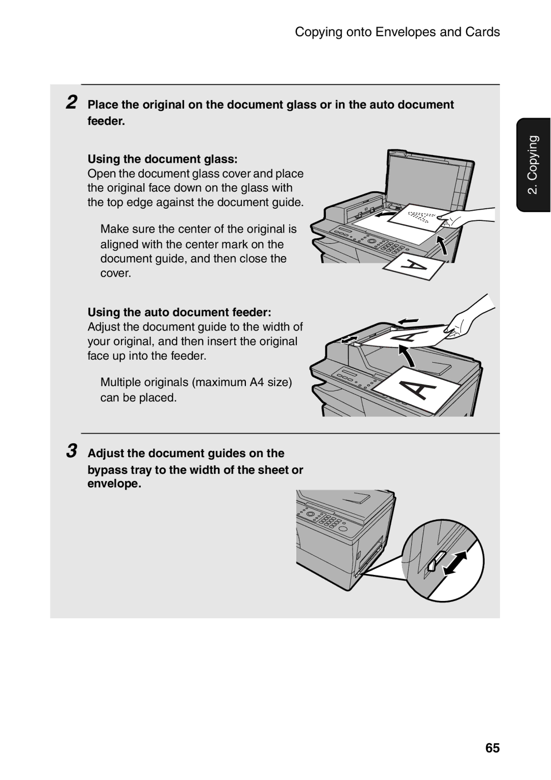 Sharp AM-400 manual Using the auto document feeder 