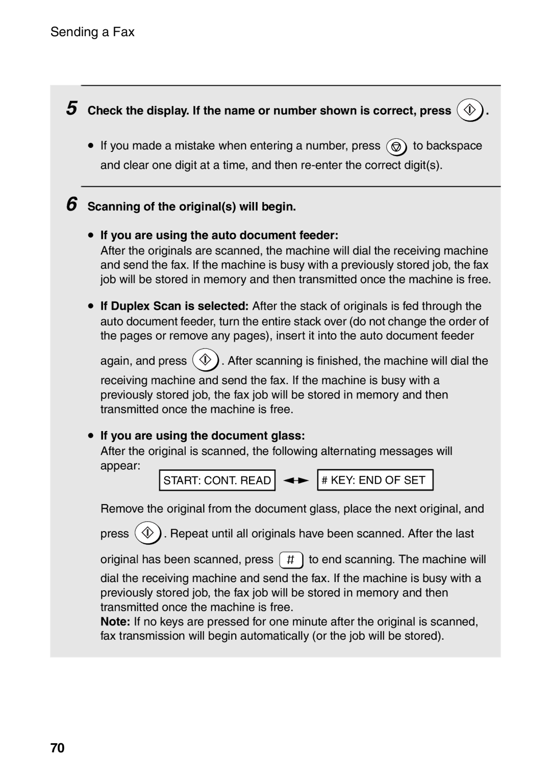 Sharp AM-400 manual If you are using the document glass 