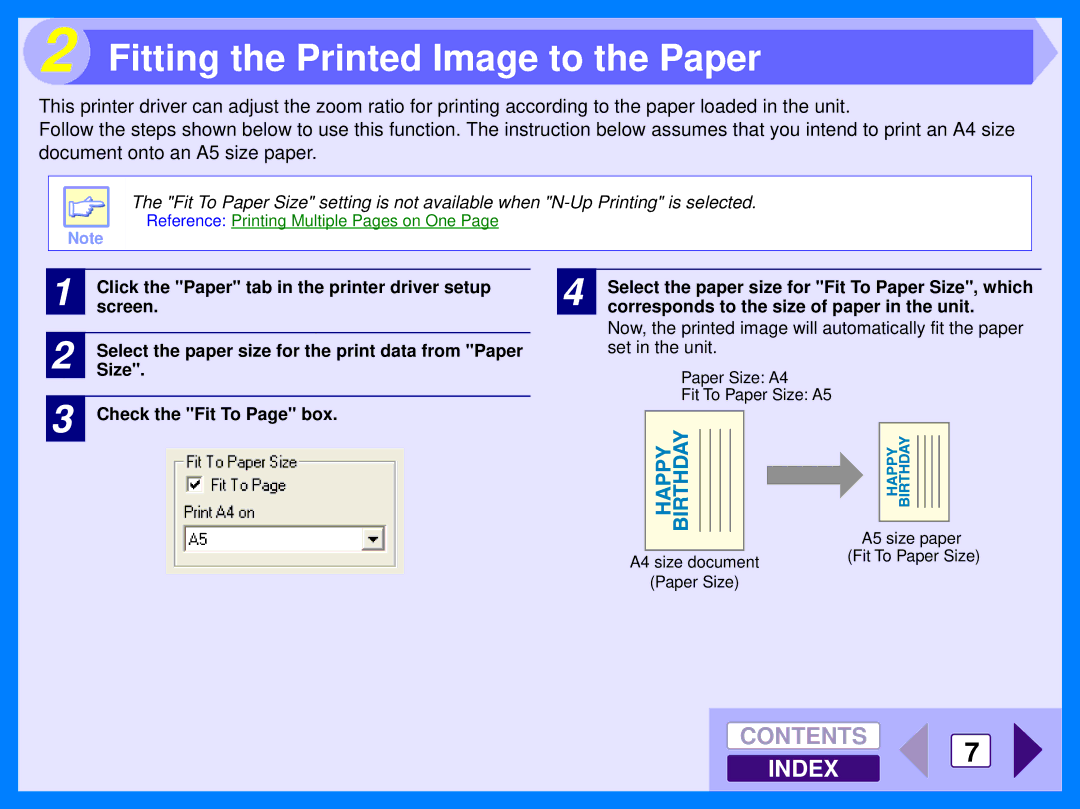 Sharp AR-122E manual Fitting the Printed Image to the Paper 