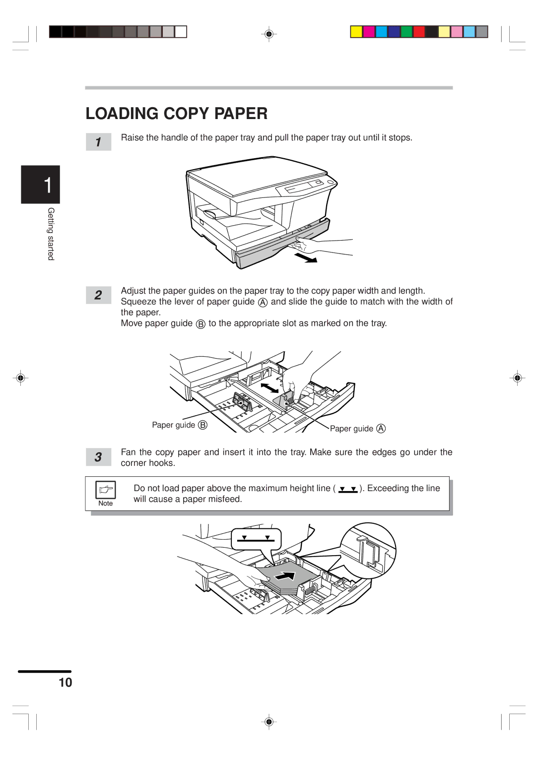 Sharp AR-151 operation manual Loading Copy Paper 