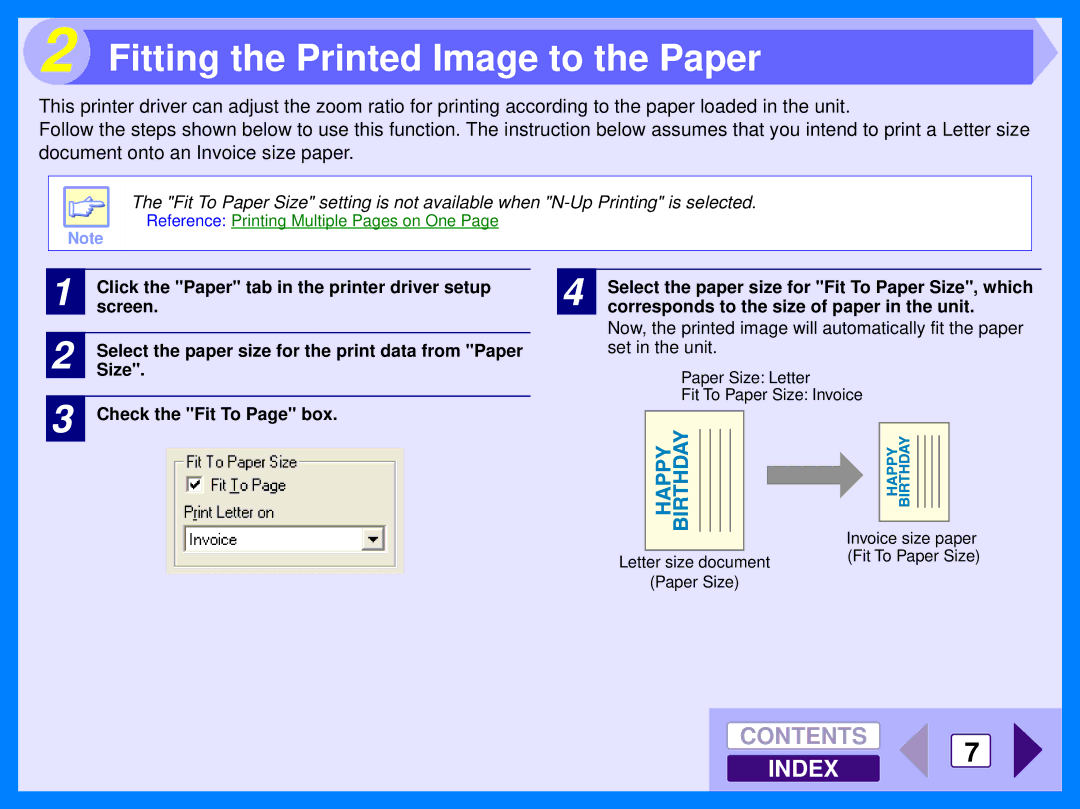 Sharp AR-157E, AR-153E operation manual Fitting the Printed Image to the Paper 