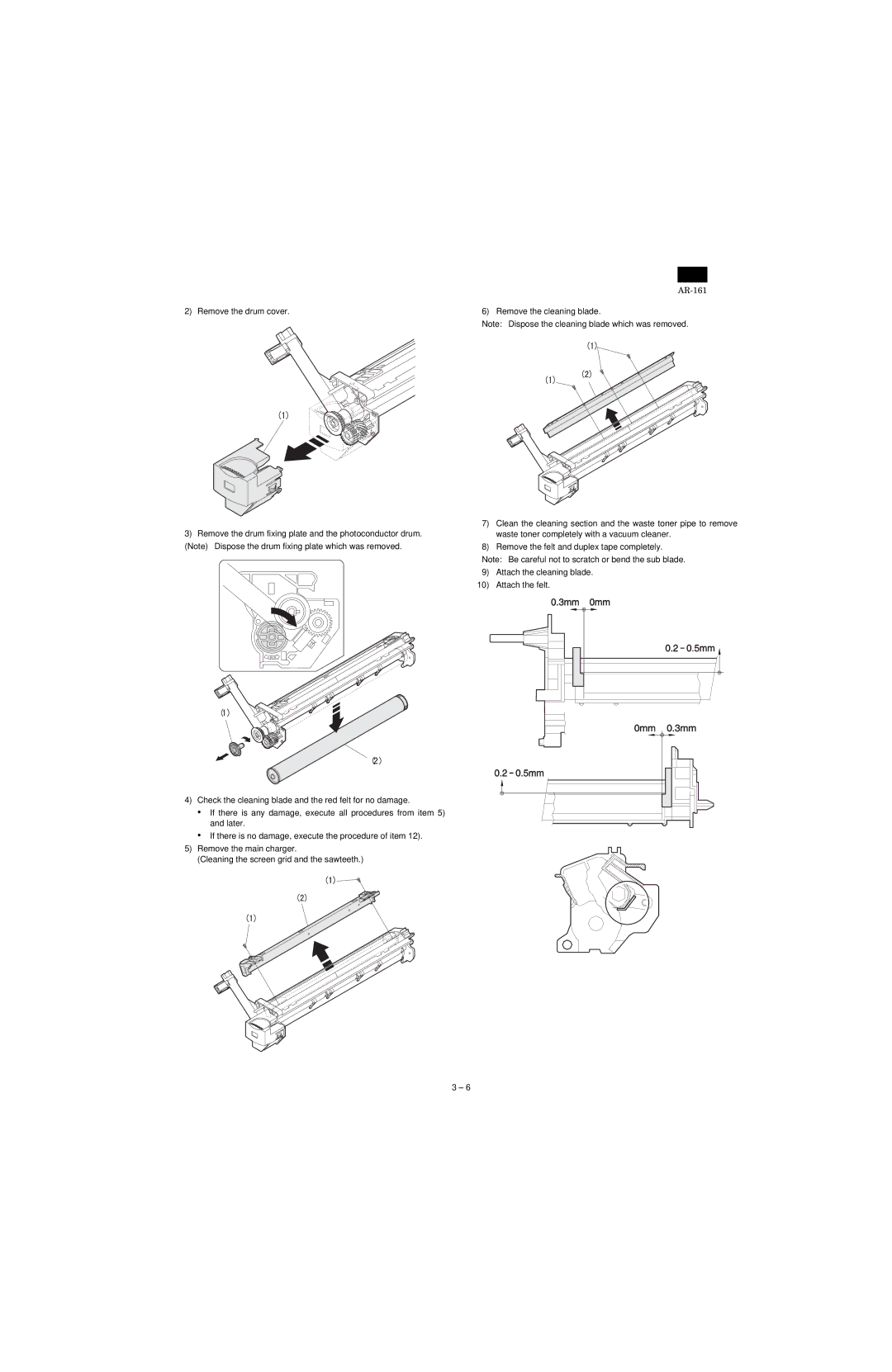 Sharp AR-161, AR-160 specifications 