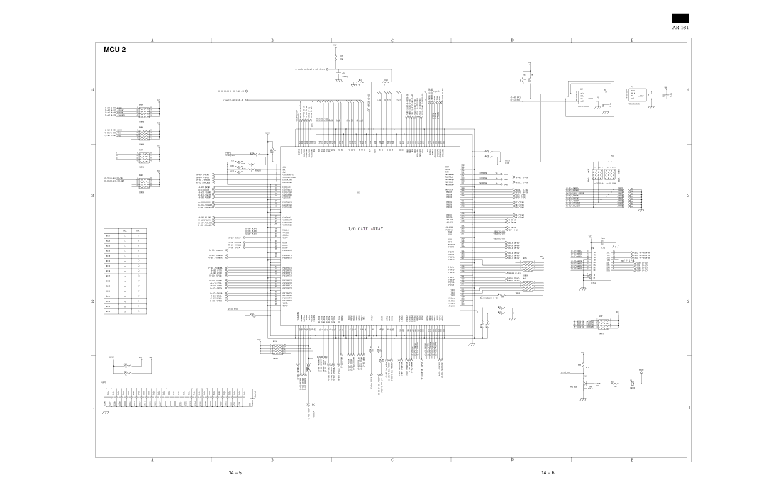 Sharp AR-160, AR-161 specifications Mcu 