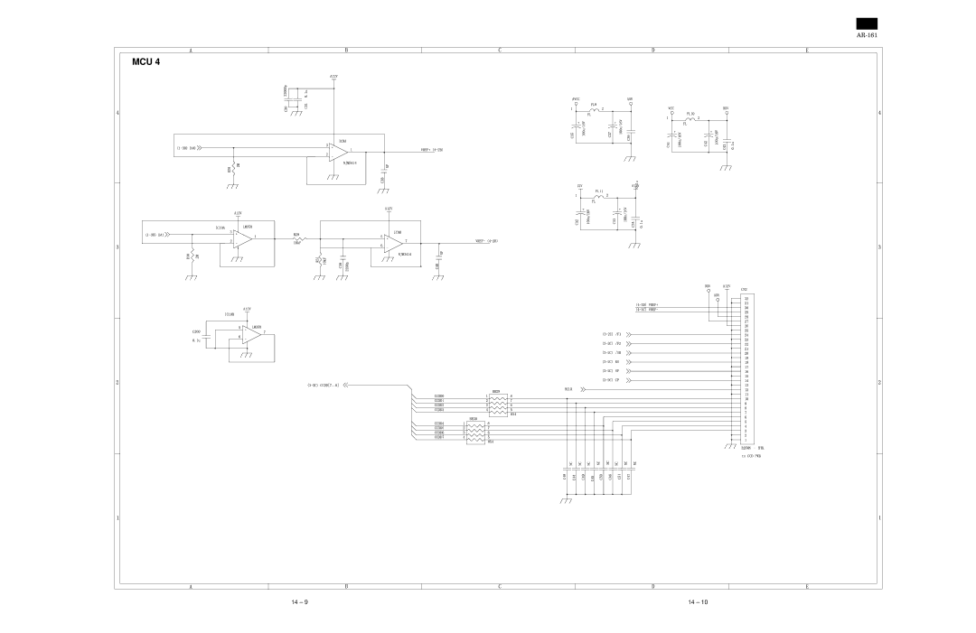 Sharp AR-160, AR-161 specifications Mcu 