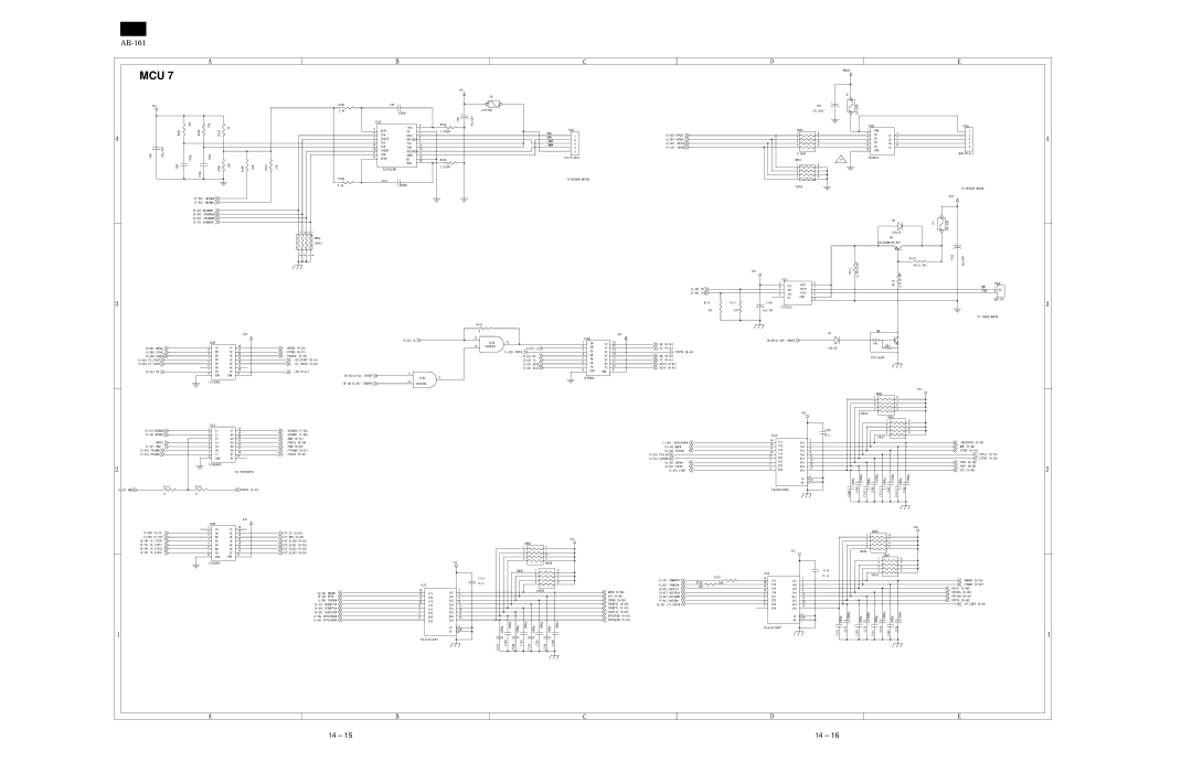 Sharp AR-161, AR-160 specifications Mcu 