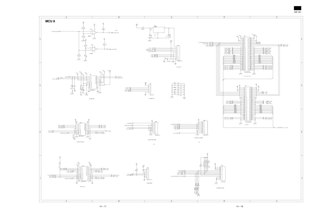 Sharp AR-160, AR-161 specifications Mcu 