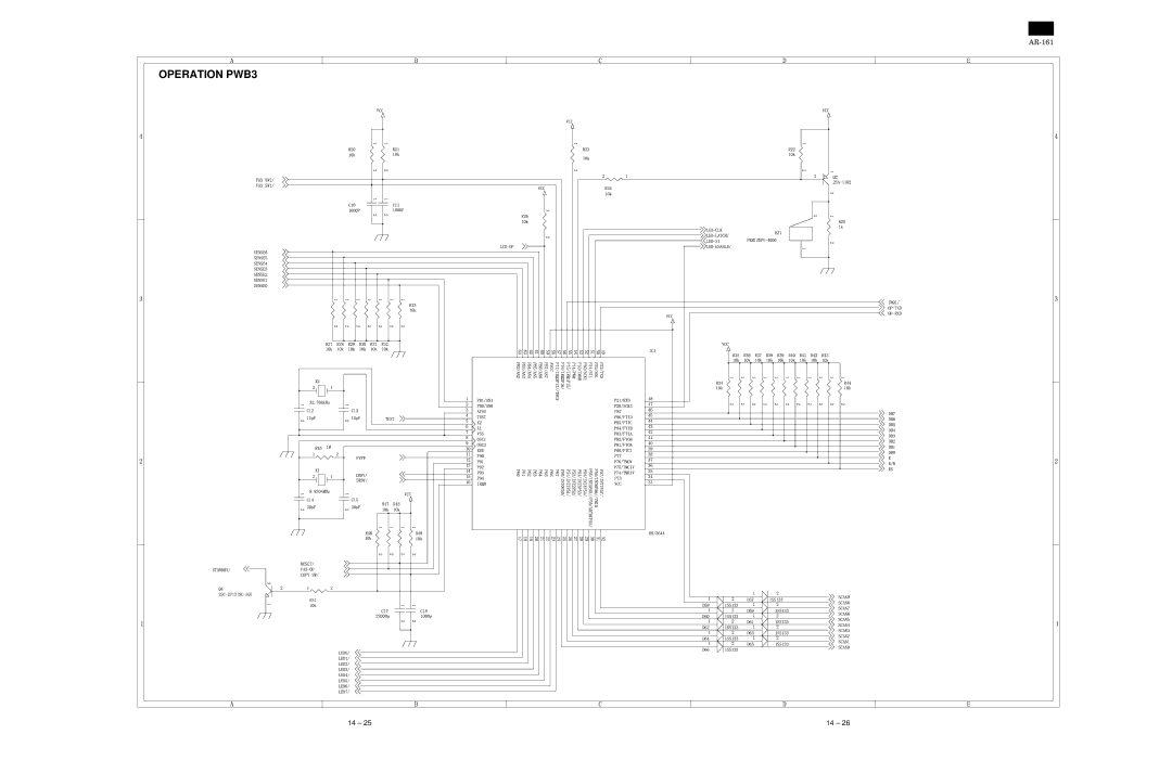 Sharp AR-160, AR-161 specifications Operation PWB3 