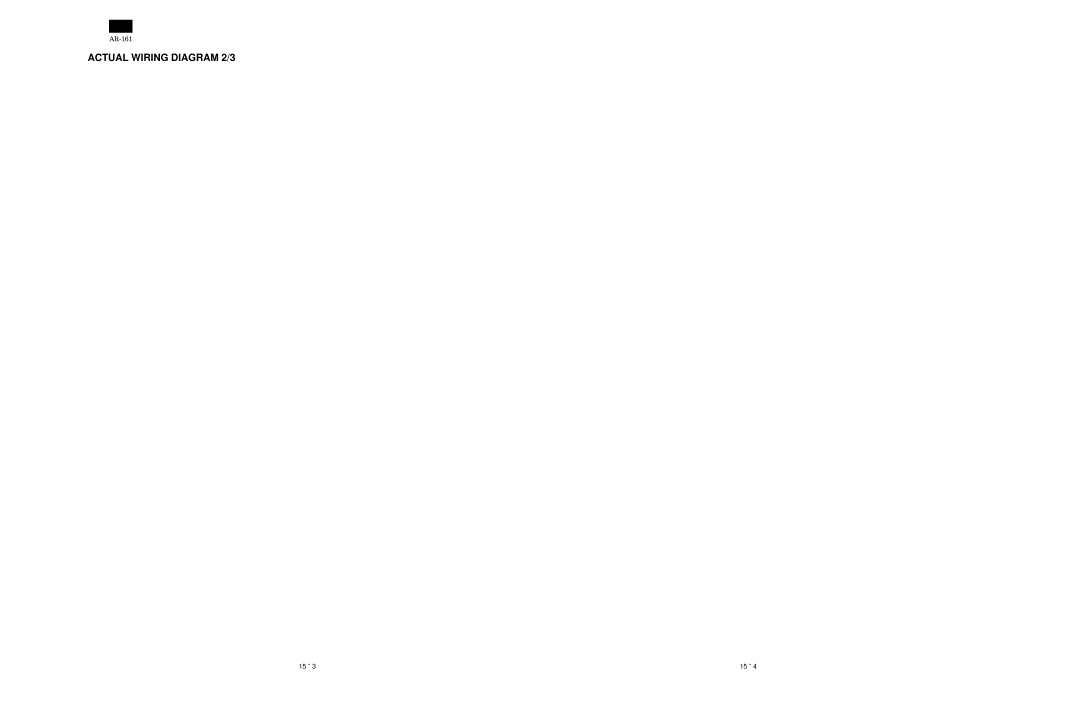 Sharp AR-161, AR-160 specifications Actual Wiring Diagram 2/3 