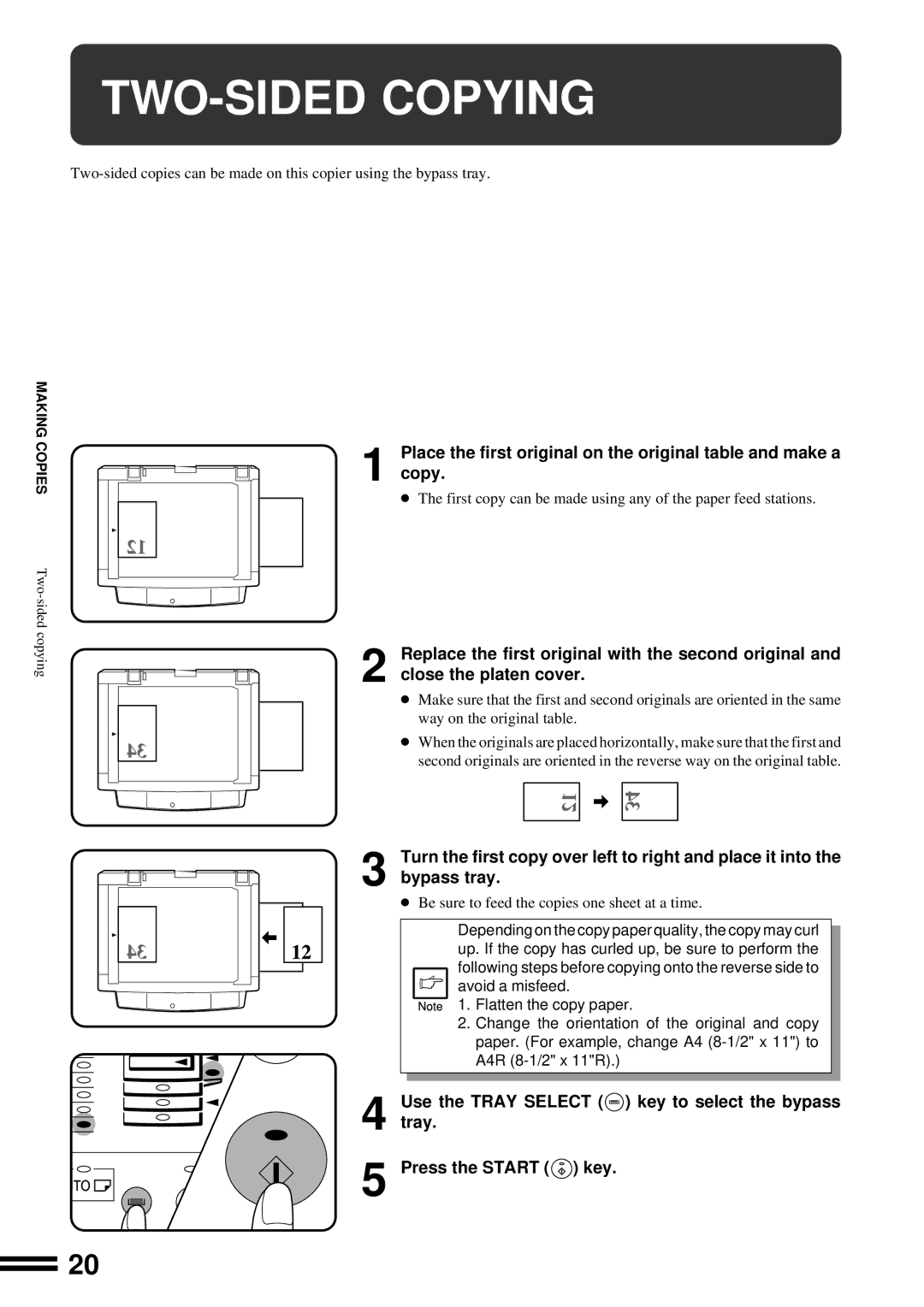 Sharp AR-162, AR-163 operation manual TWO-SIDED Copying 