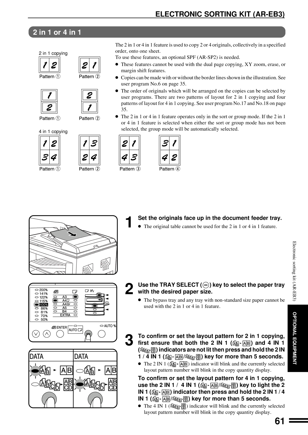 Sharp AR-163, AR-162 operation manual 1 or 4 