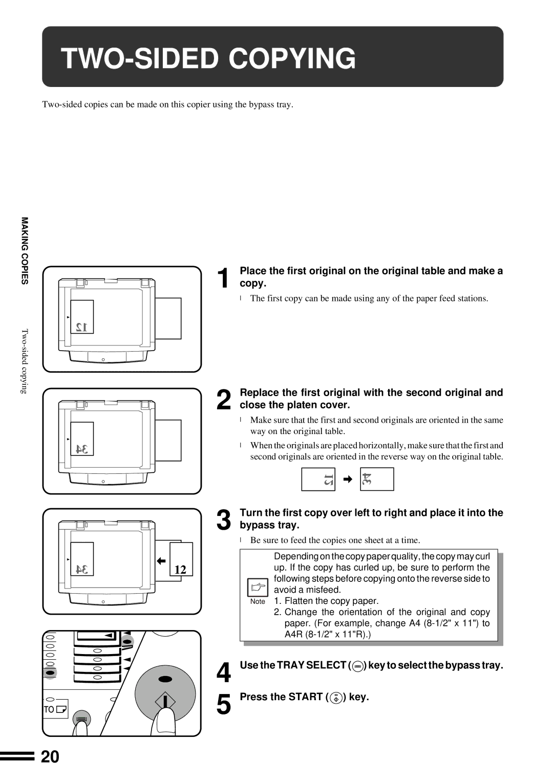 Sharp AR-201 operation manual TWO-SIDED Copying 