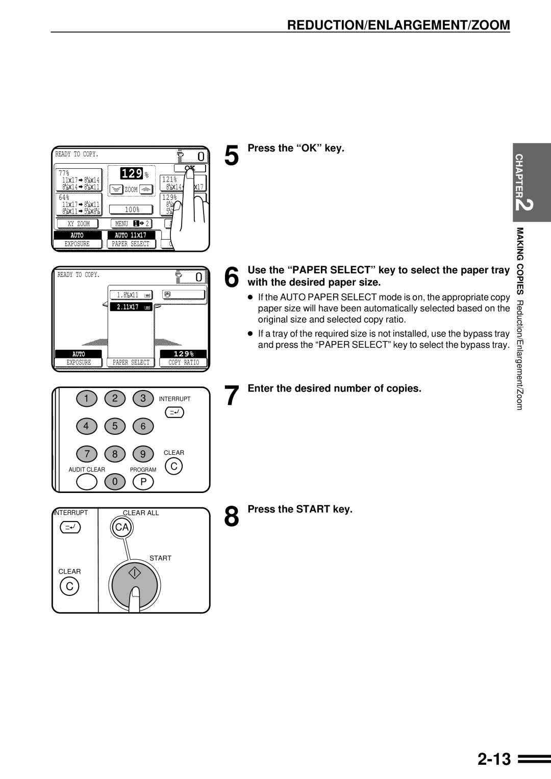 Sharp AR-287 manual 129 % 