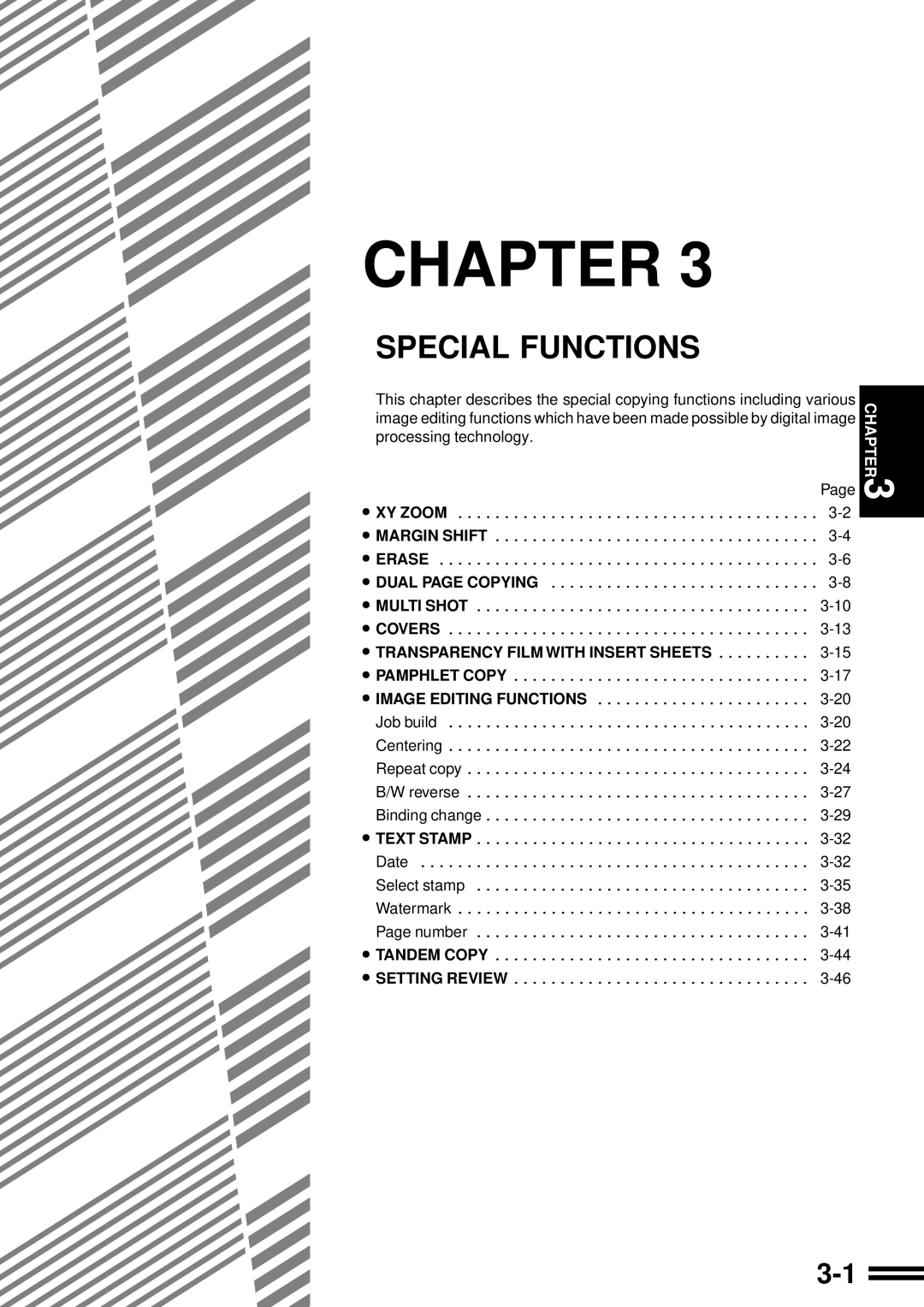 Sharp AR-287 manual Special Functions 