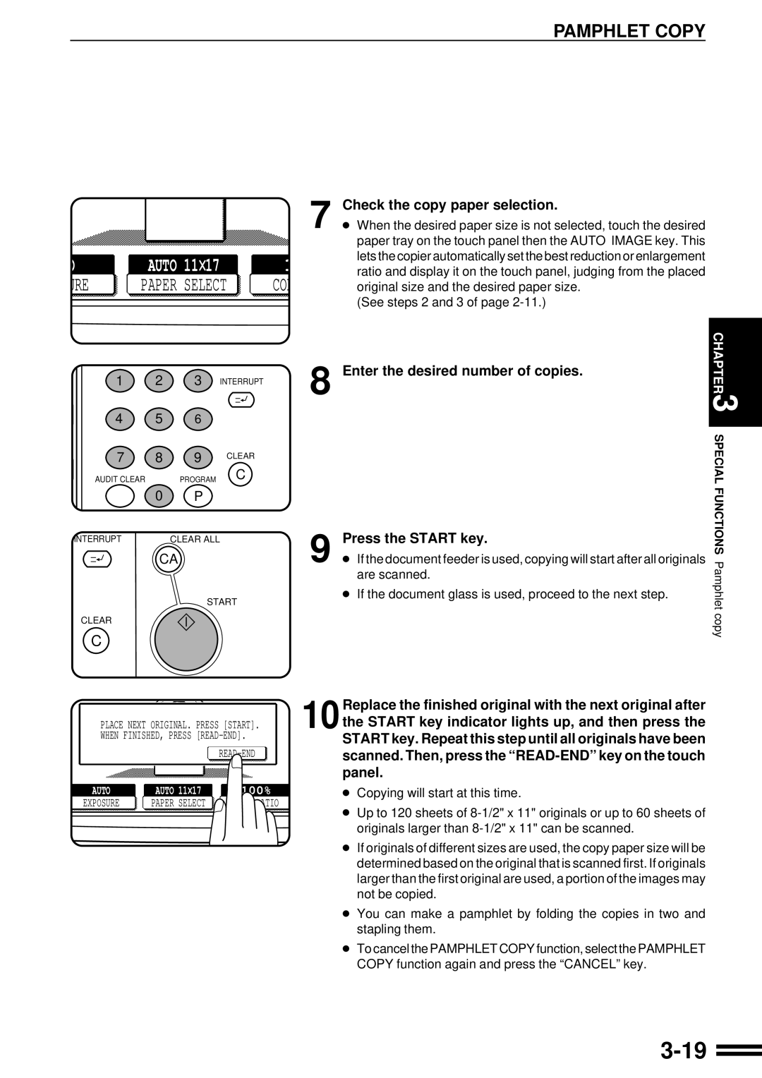 Sharp AR-287 manual Ure, Check the copy paper selection 