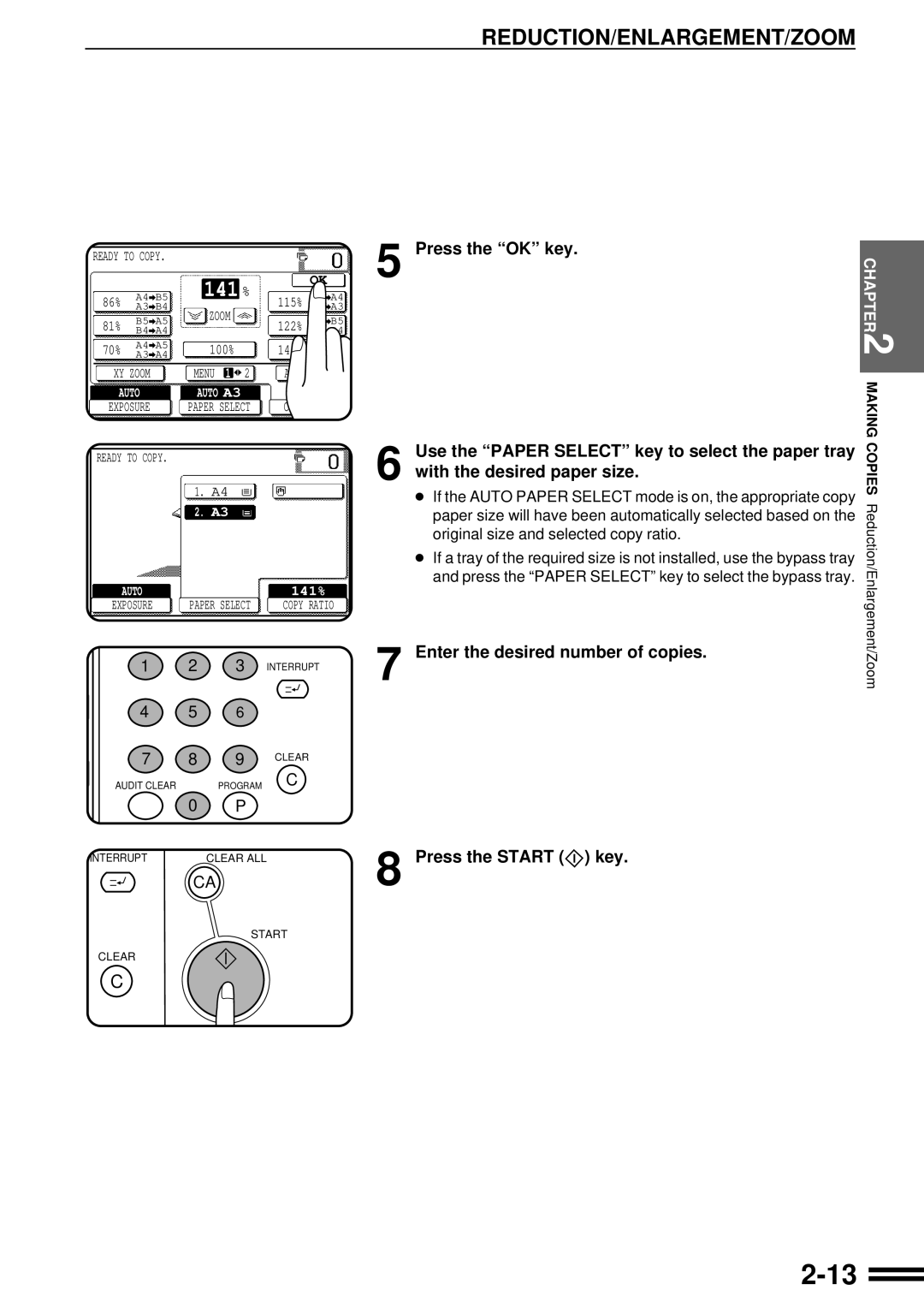 Sharp AR-507 operation manual 141 % 