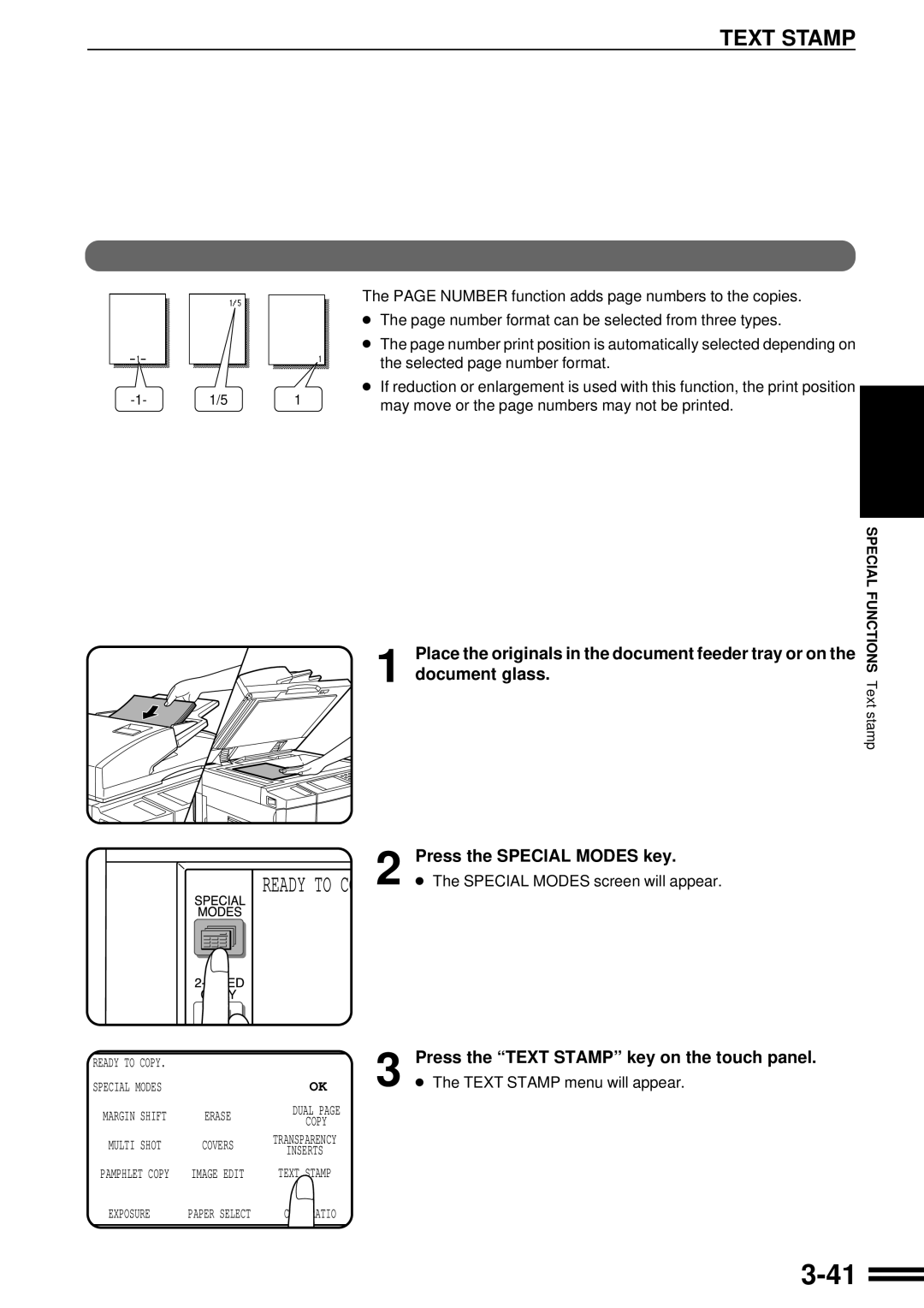 Sharp AR-507 operation manual Number 