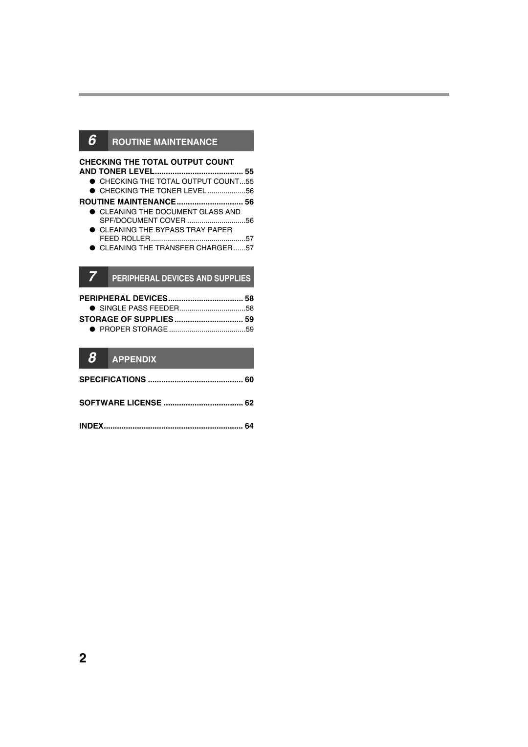 Sharp AR-5320 X, AR-5316 X operation manual Peripheral Devices and Supplies 