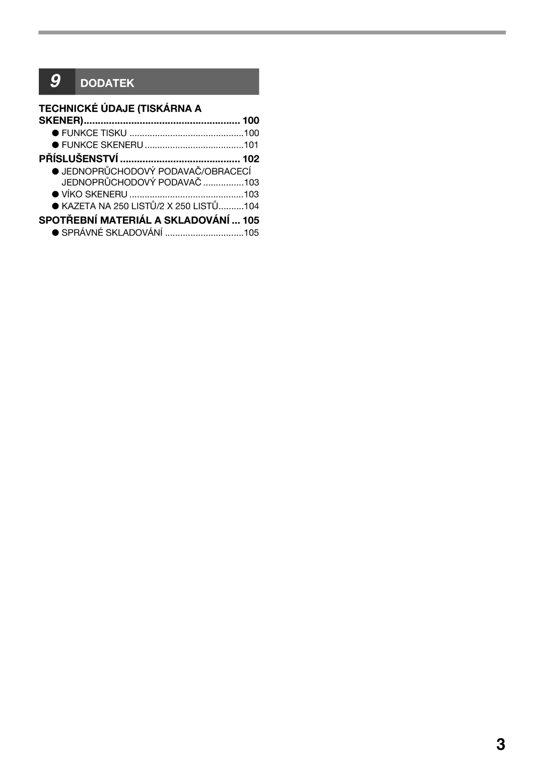 Sharp AR-5618D, AR-5620D, AR-5623D manual 100, 102, 101 